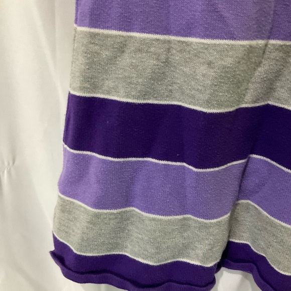 Children’s Place Girls Striped Everyday Short Sleeve Dress Size 5/6 Purple/Grey - Picture 15 of 16